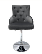 Majestic Dark Grey Bar Stool Lion knocker