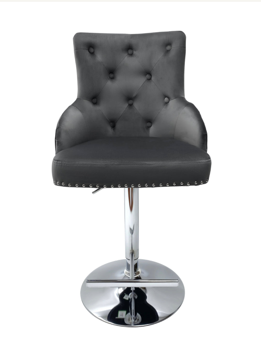 Majestic Dark Grey Bar Stool Lion knocker