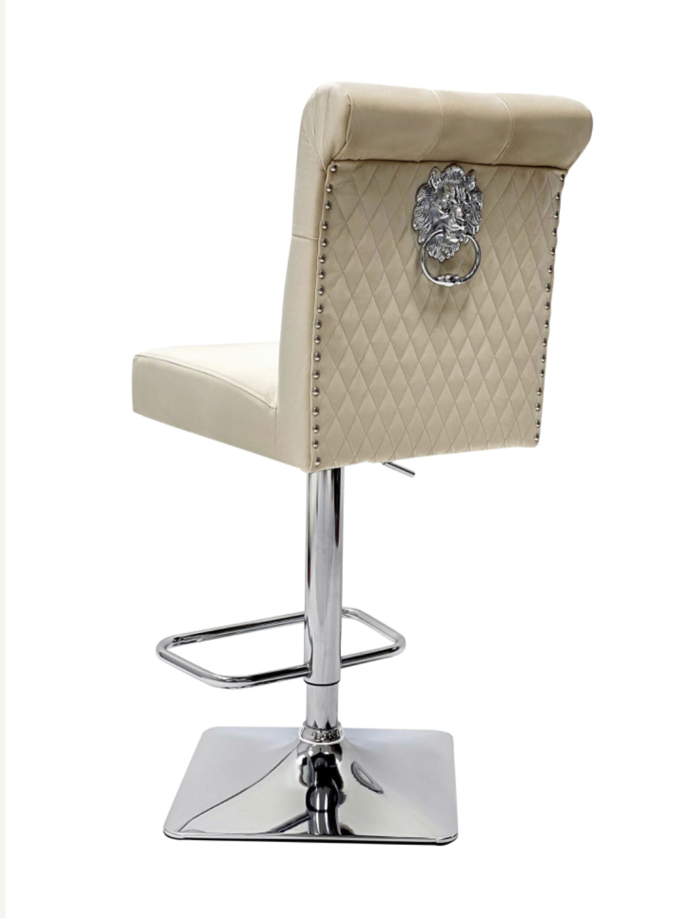 Sofia Mink Lion Knocker Bar Stool