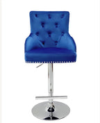 Majestic Blue Lion Knocker Bar Stool