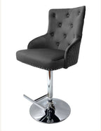 Majestic Dark Grey Bar Stool Lion knocker