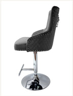 Majestic Dark Grey Bar Stool Lion knocker